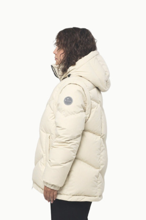 Пуховик Грета SkyStretch Goose (Женский; 44; Светлый Беж)